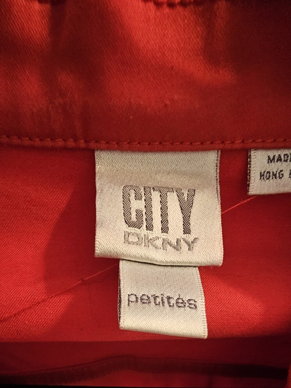 Dkny Red Zip-Front Bomber Jacket - Picture 2 of 5